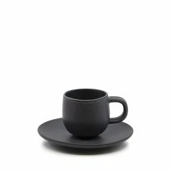 Salt & Pepper Salt & Pepper Hue Espresso Cup & Saucer Black