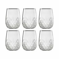 Ecology Carmen Stemless Wine Glass 490ml Set Of 6