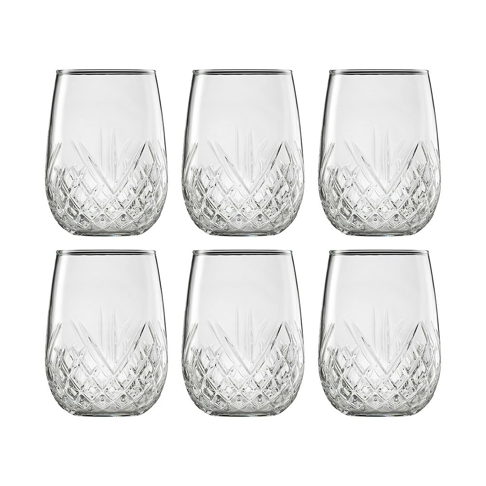 Ecology Carmen Stemless Wine Glass 490ml Set Of 6