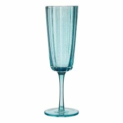 Ecology Adrift Set Of 4 Flutes 210ml Blue