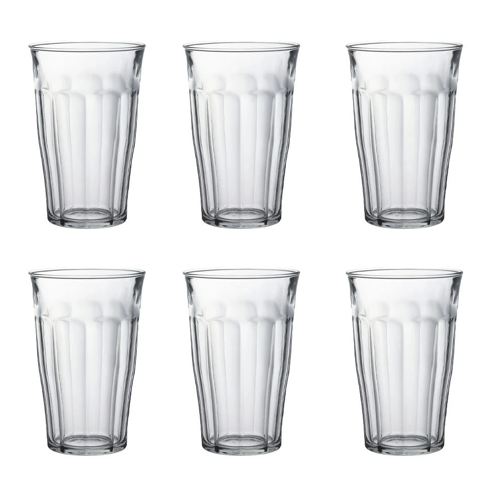 Duralex Picardie Set Of 6 Highball Glasses 500ml