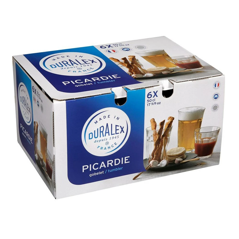 Duralex Picardie Set Of 6 Highball Glasses 500ml - Image 2