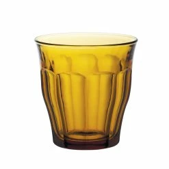 Duralex Picardie Set Of 6 Tumbler Glasses 250ml Amber