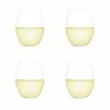 Plumm Outdoors Set Of 4 Stemless White Wine Glasses