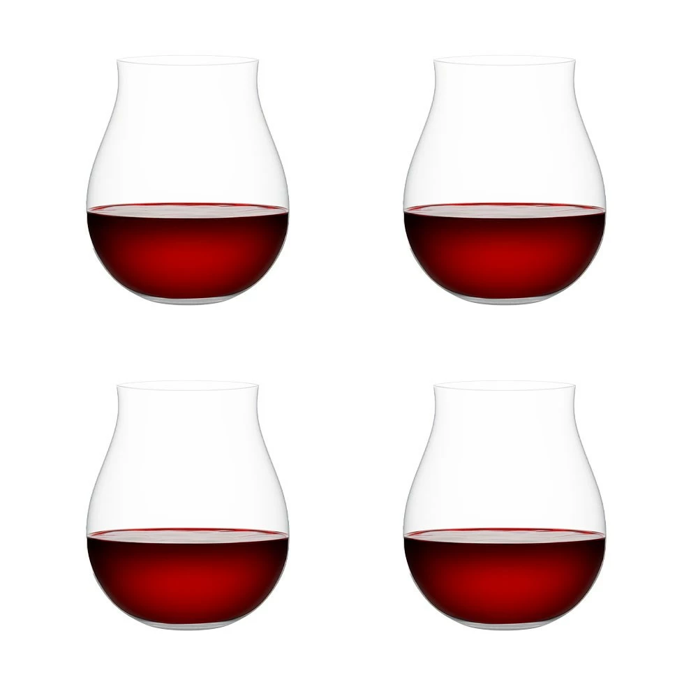 Plumm Set Of 4 Steamless Red B+ Wine Glasses 670ml