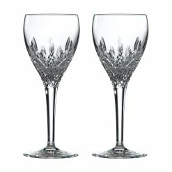 Royal Doulton R&D Collection Highclere Pair Of Crystal Wine Glasses
