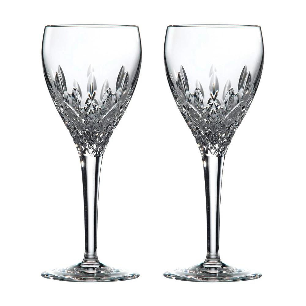 Royal Doulton R&D Collection Highclere Pair Of Crystal Wine Glasses