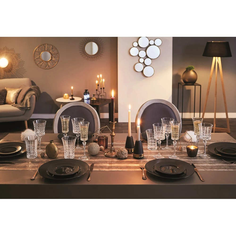 Cristal D'Arques Paris Cristal D'Arques Paris Lady Diamond Set Of 6 Stem Glasses 190ml - Image 5