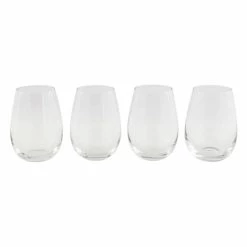 Cellar Tonic 500ml Set Of 4 Stemless White Wine Glasses