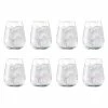 Cellar Set Of 8 Flat Bottom Stemless Glasses 450ml