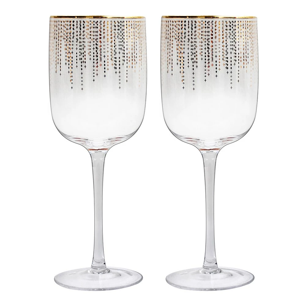 Ladelle Twinkle Set Of 2 Wine Glasses 400ml
