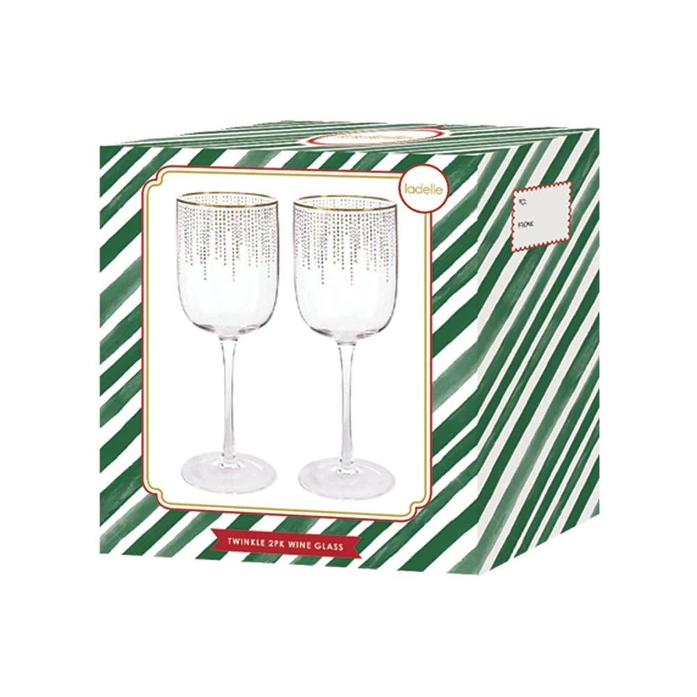 Ladelle Twinkle Set Of 2 Wine Glasses 400ml - Image 2