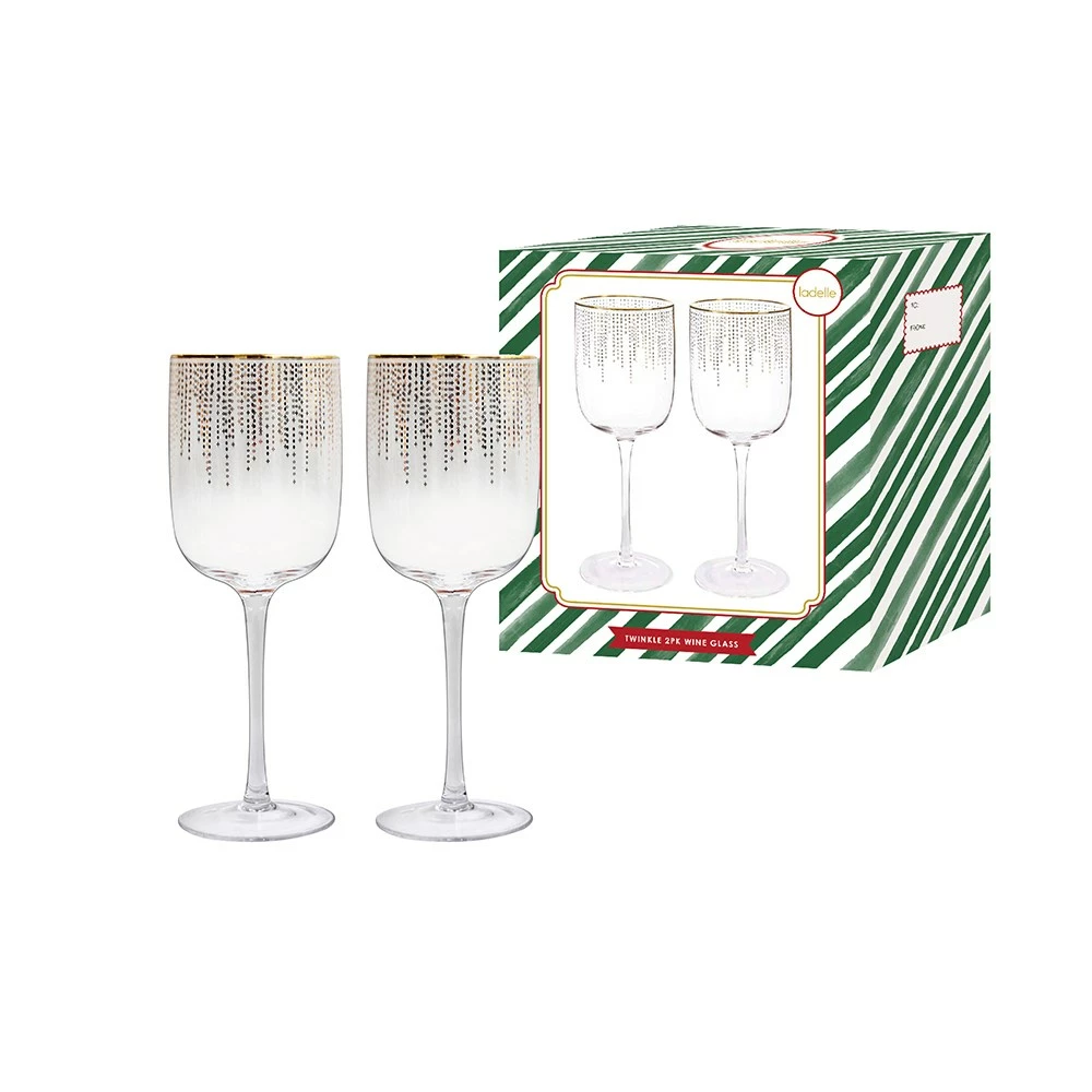 Ladelle Twinkle Set Of 2 Wine Glasses 400ml - Image 3