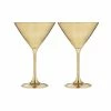 Tempa Aurora 2 Piece Martini Glass Set 190ml Gold
