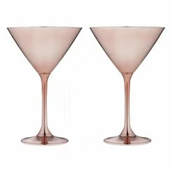 Tempa Aurora 2 Piece Martini Glass Set 190ml Rose