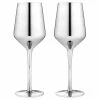 Tempa Aurora Set Of 2 Wine Glasses Silver