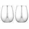 Tempa Aurora Set Of 2 Glass Tumbler Silver