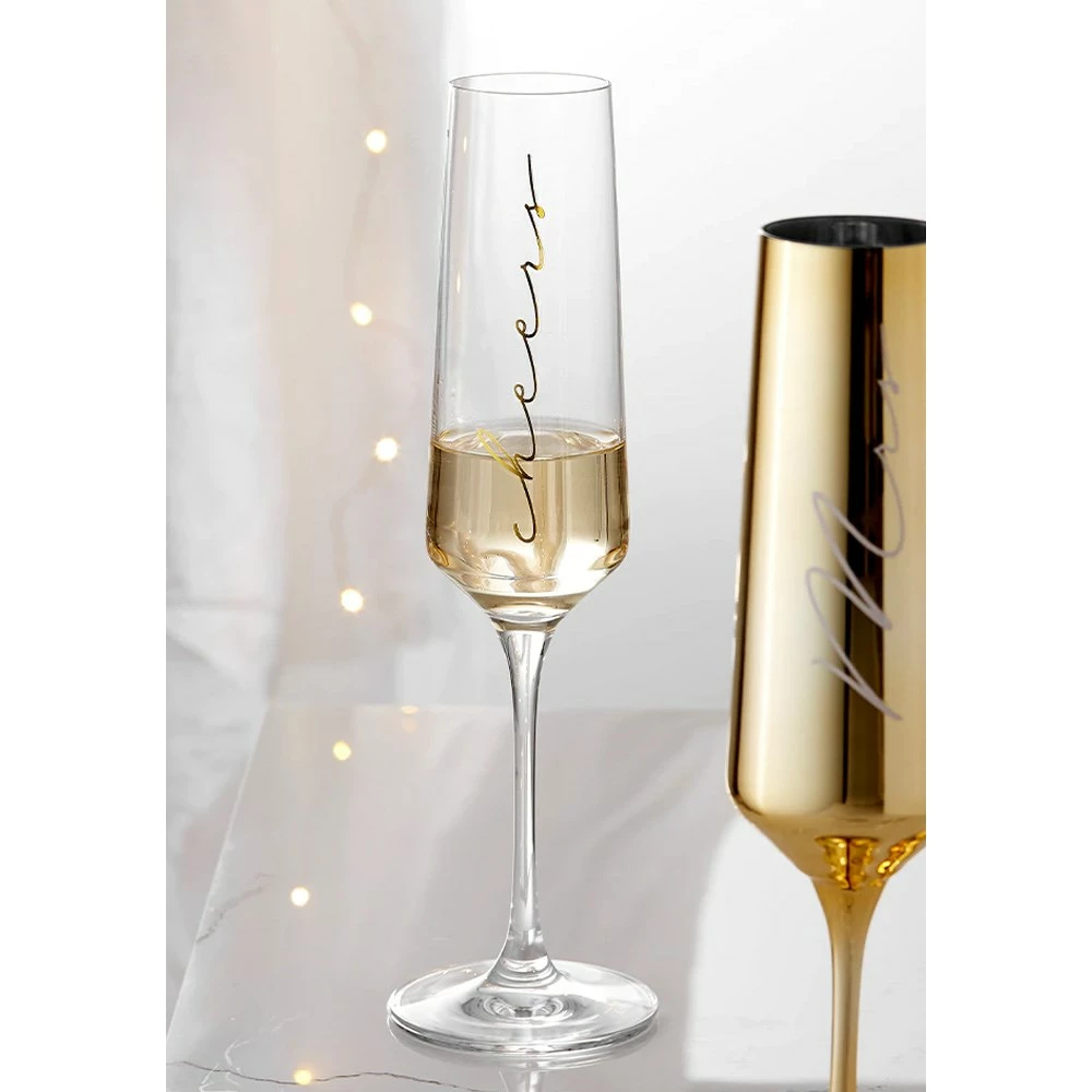 Tempa Celebration Set Of 2 Champagne Glasses Cheers - Image 3