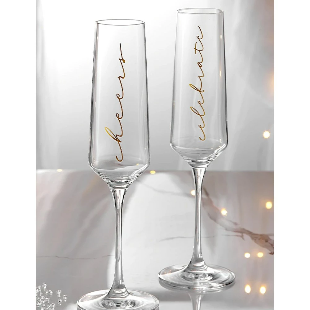 Tempa Celebration Set Of 2 Champagne Glasses Cheers - Image 5