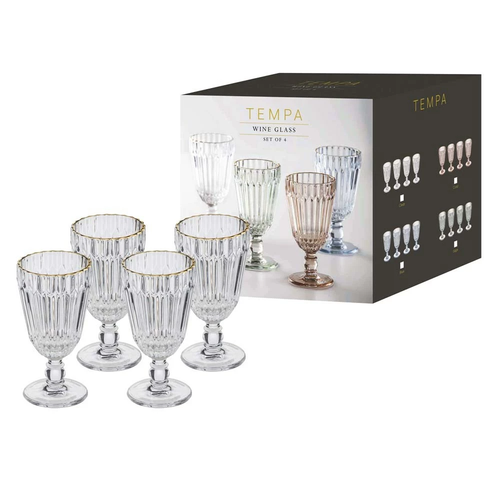 Tempa Amara Set Of 4 Wine Glass Clear - Image 5