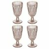Tempa Amara Set Of 4 Wine Glass Coral