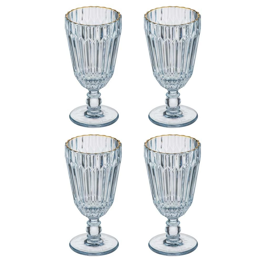 Tempa Amara Set Of 4 Wine Glass Blue