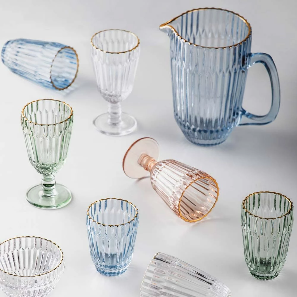 Tempa Amara Set Of 4 Wine Glass Blue - Image 4