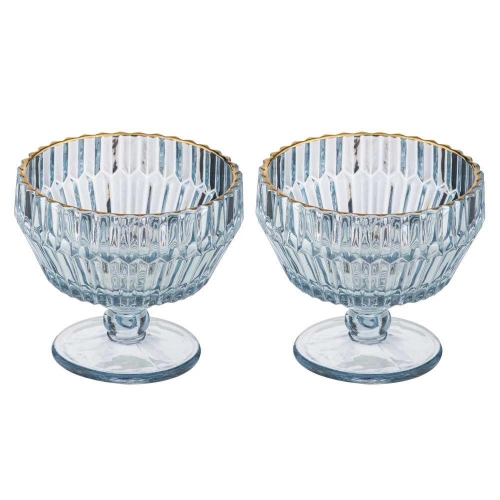 Tempa Amara Set Of 2 Dessert Bowl Blue
