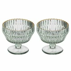 Tempa Amara Set Of 2 Dessert Bowl Sage