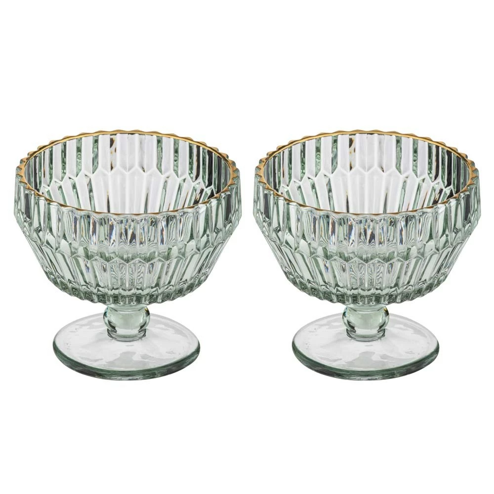 Tempa Amara Set Of 2 Dessert Bowl Sage