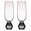 Tempa Zhara Set Of 2 Champagne Glasses Onyx