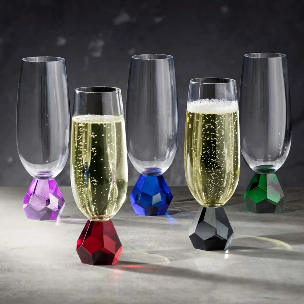 Tempa Zhara Set Of 2 Champagne Glasses Onyx - Image 3