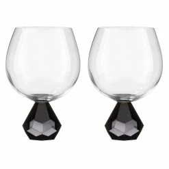 Tempa Zhara Set Of 2 Gin Glasses Onyx
