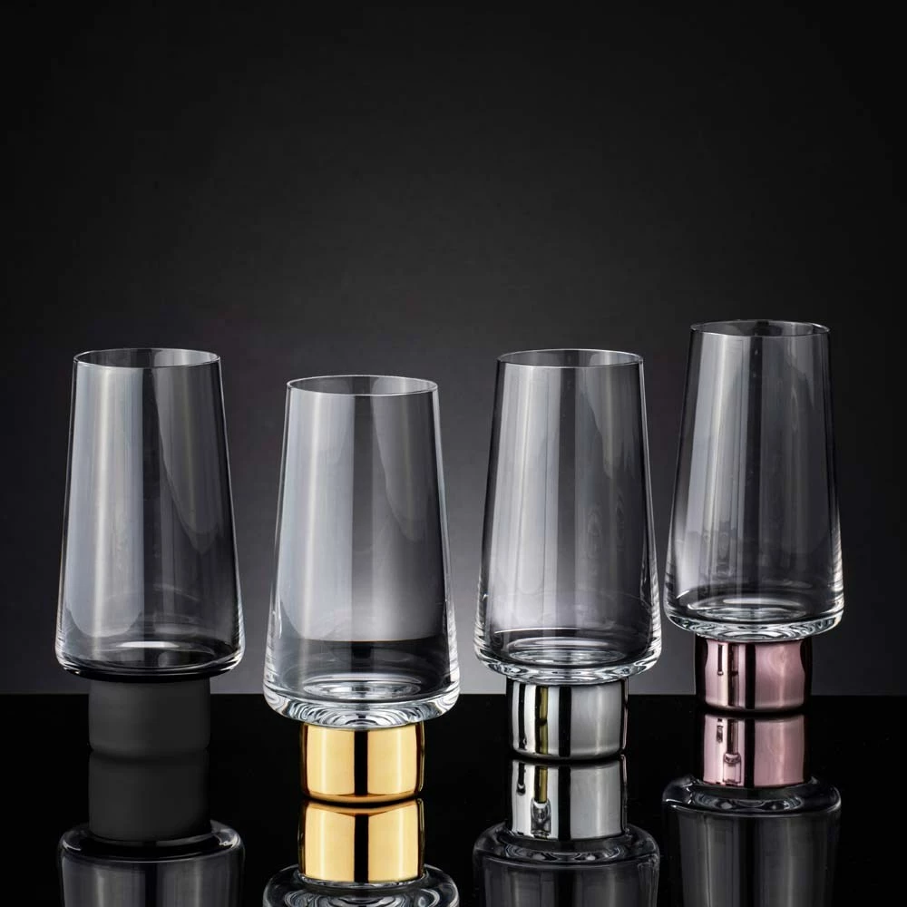 Tempa Aurora Clear Set Of 2 Highball Tumbler Rose - Image 3