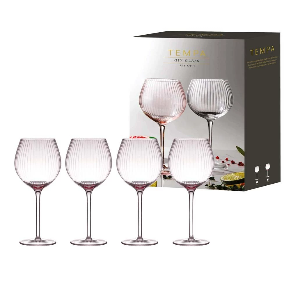 Tempa Esme Set Of 4 Gin Glass Pink - Image 4