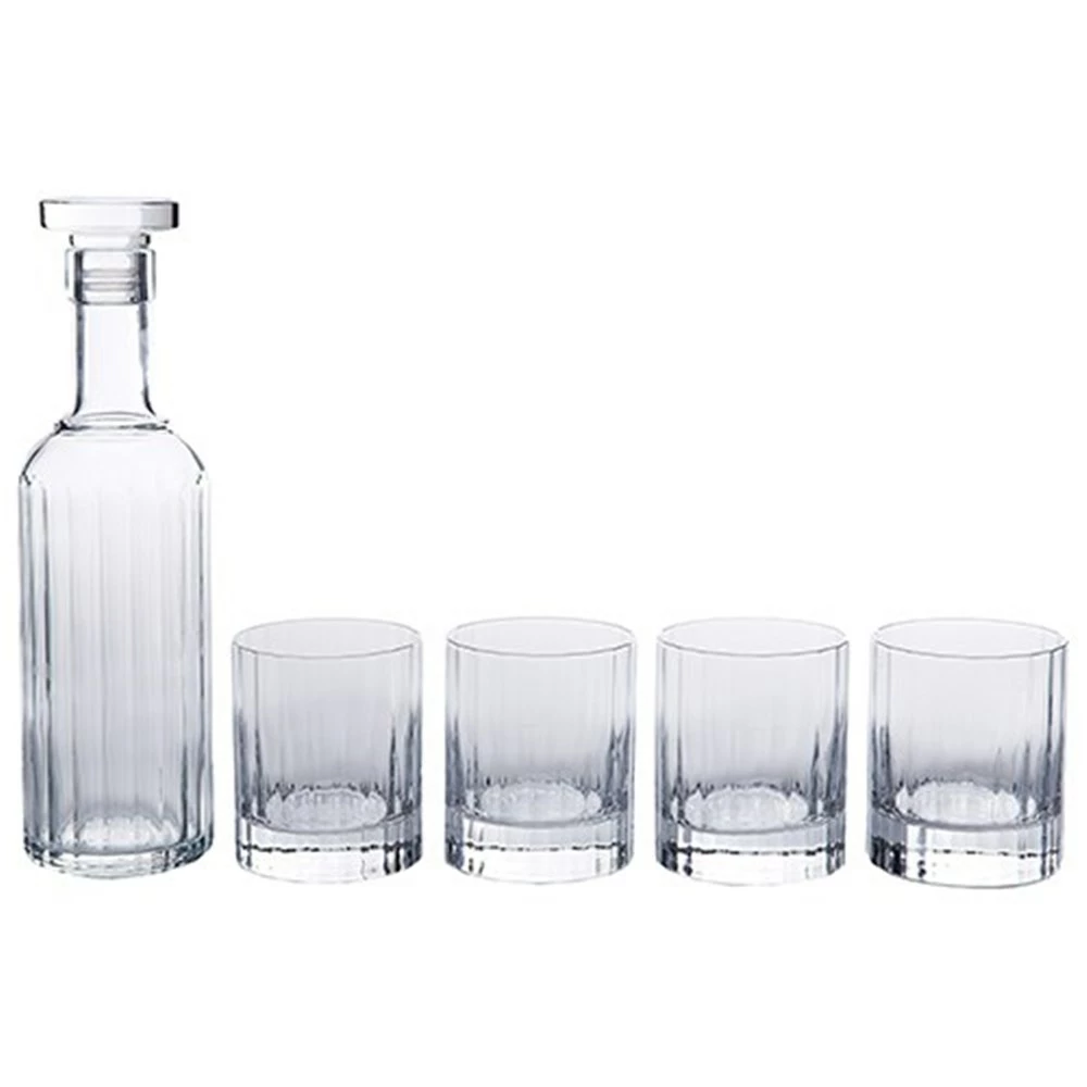 Luigi Bormioli Bach Decanter & Double Old Fashion Glass 5 Piece Set - Image 3