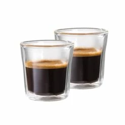 Baccarat Barista Facet Double Wall Espresso Glass 88ml Set Of 2