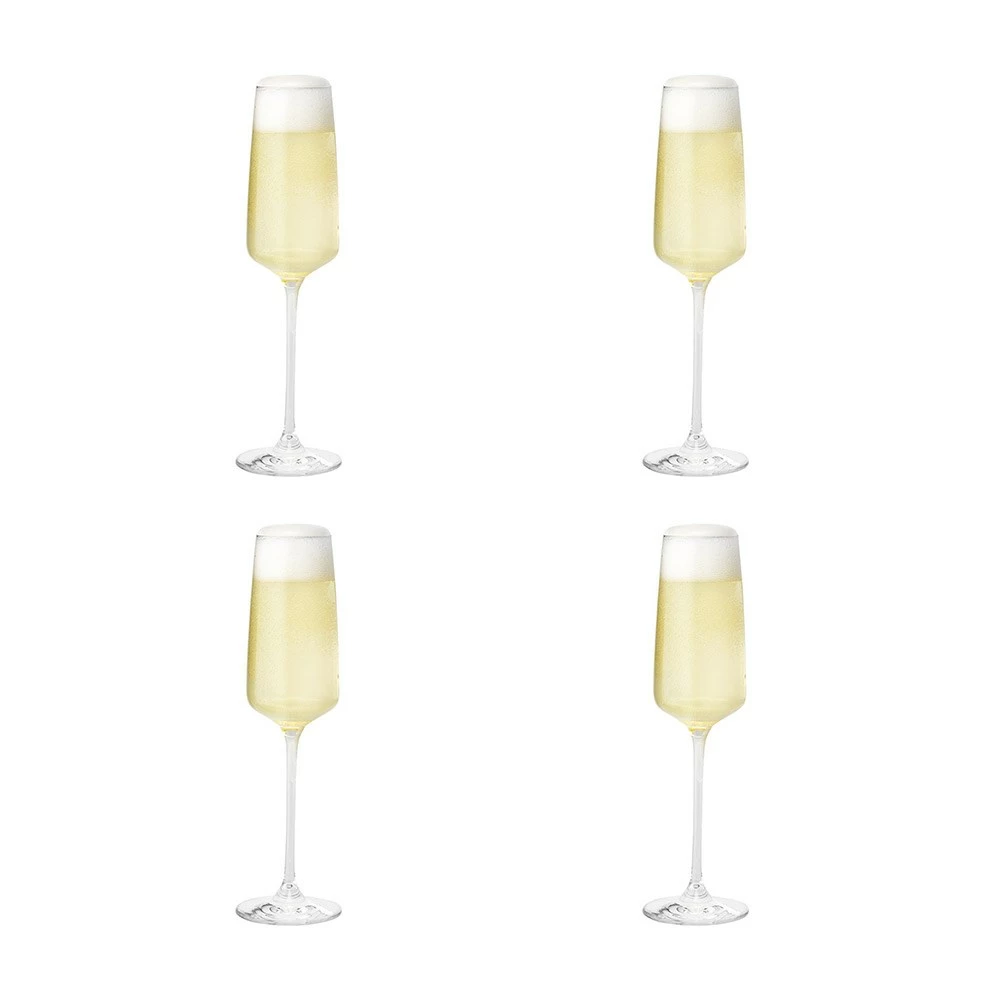 Alex Liddy Vina Limited 4 Piece Champagne Flute Set 250ml
