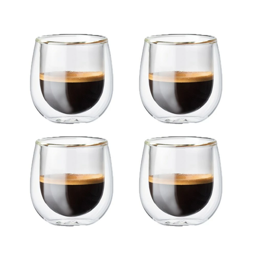 Baccarat Barista Cafe Double Wall Espresso Glass 90ml Set Of 4
