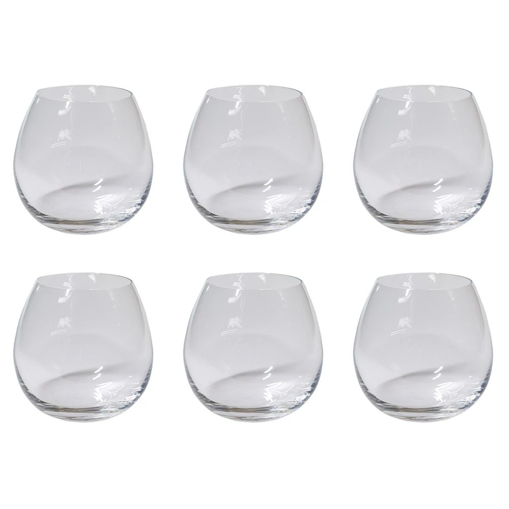 Alex Liddy Grand Cru 6 Piece Stemless Red Wine Glass Set 470ml