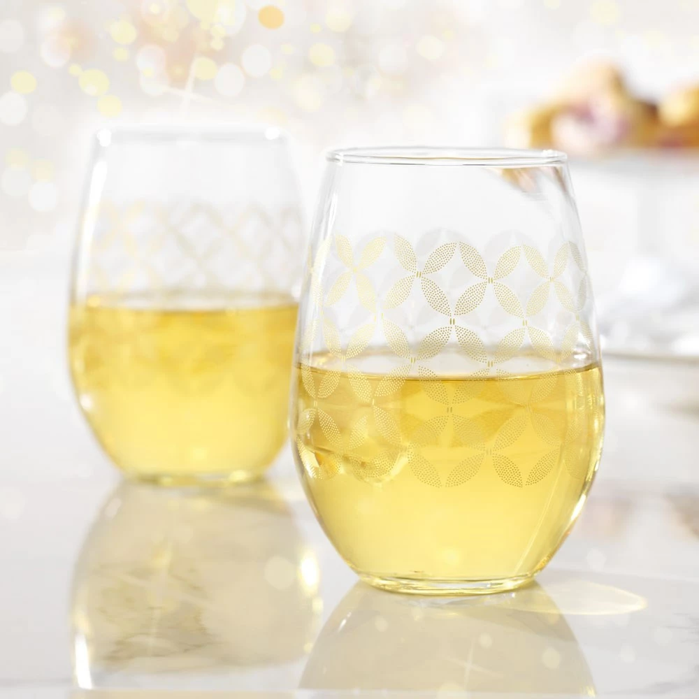 Marie Claire Jardin Champetre Set Of 2 Stemless Glasses 500ml - Image 2