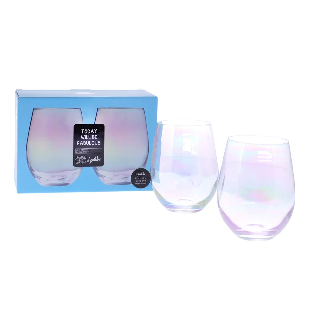 Jewelchic III Set Of 2 Stemless Glasses 500ml - Image 2