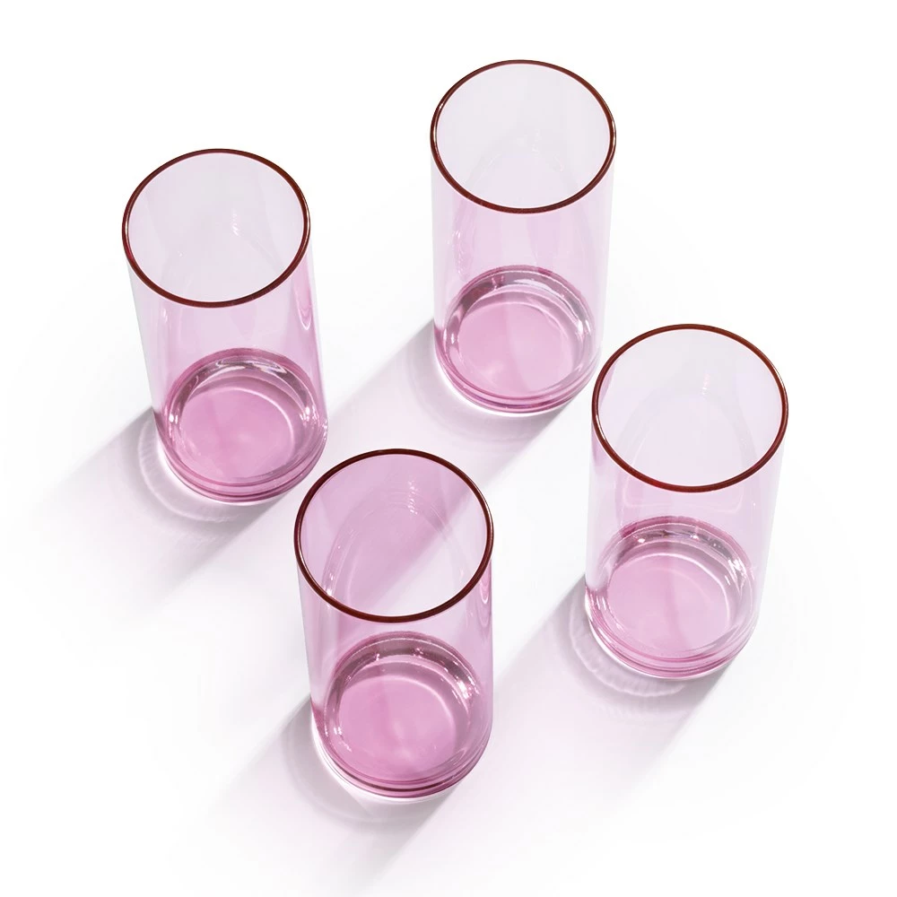 Alex Liddy Mode 4 Piece Highball Glass Set 450ml Purple - Image 3