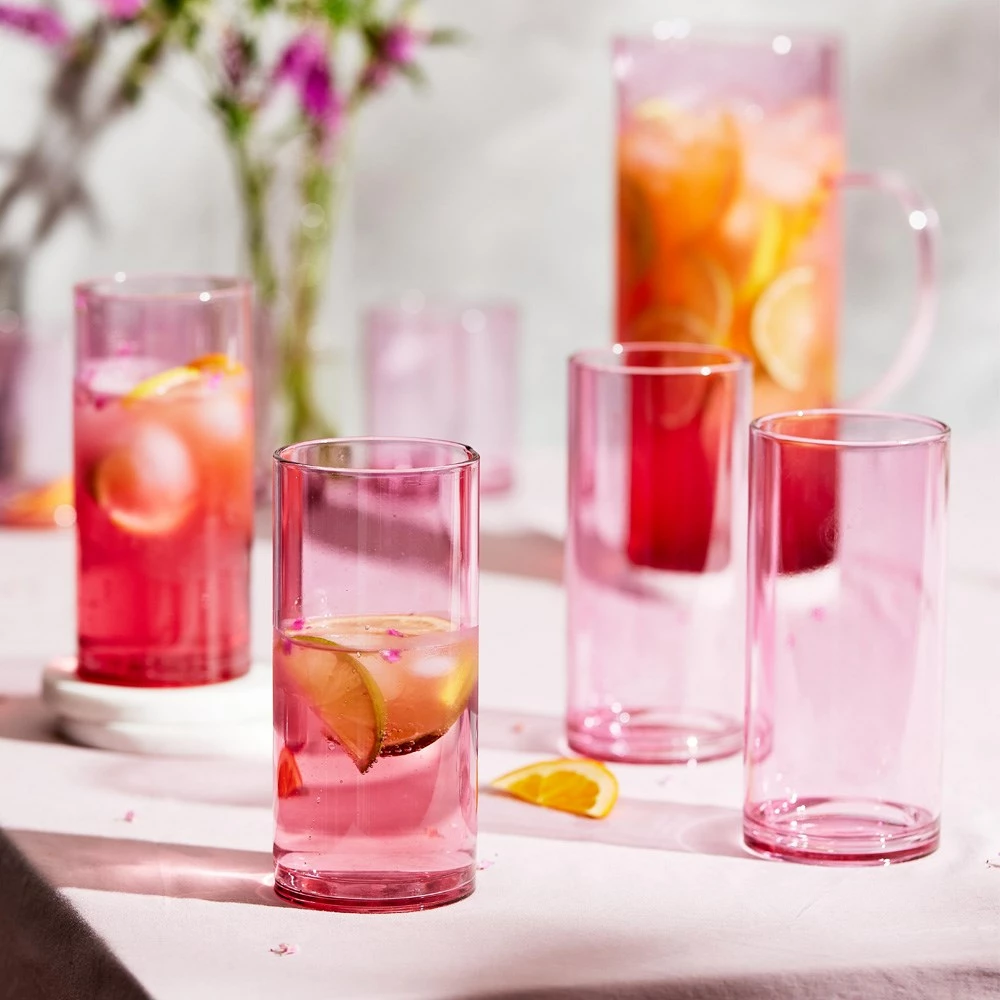 Alex Liddy Mode 4 Piece Highball Glass Set 450ml Purple - Image 5