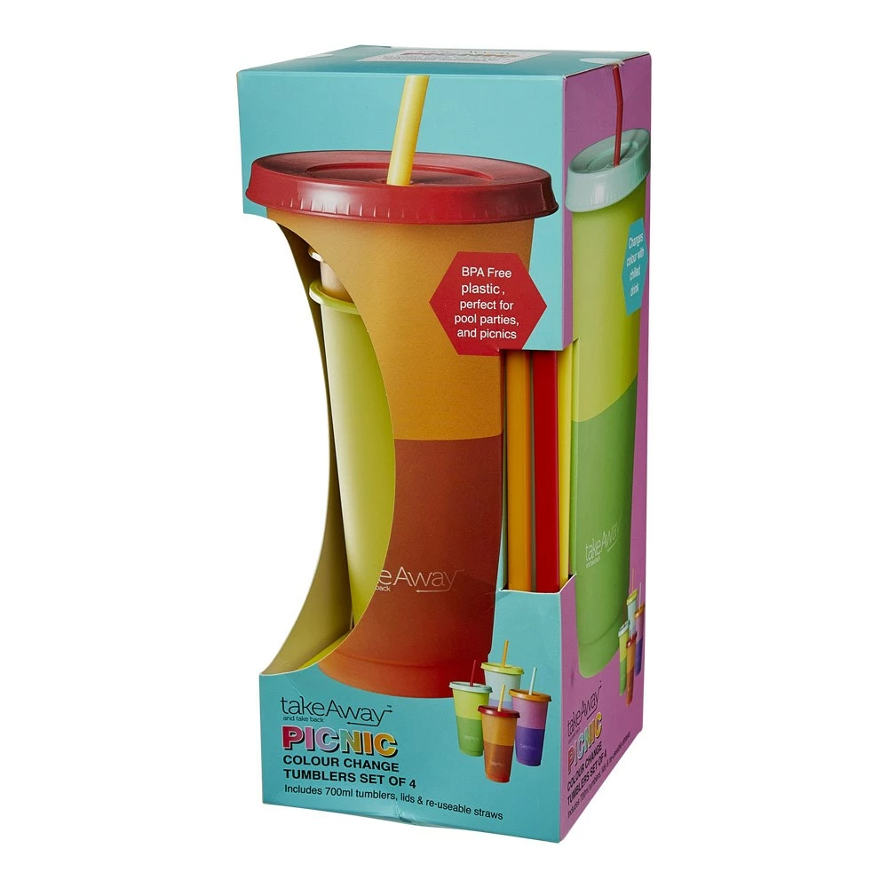 TakeAway Picnic Colour Change Tumblers Set Of 4 - Image 2