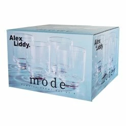 Alex Liddy Mode Set Of 4 Tumbler Glasses 350ml