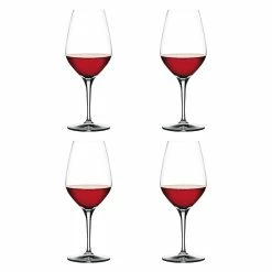Spiegelau Authentis 4 Piece Crystal Red Wine Glass Set 480ml