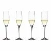 Spiegelau Authentis 4 Piece Crystal Glass Champagne Flute Set
