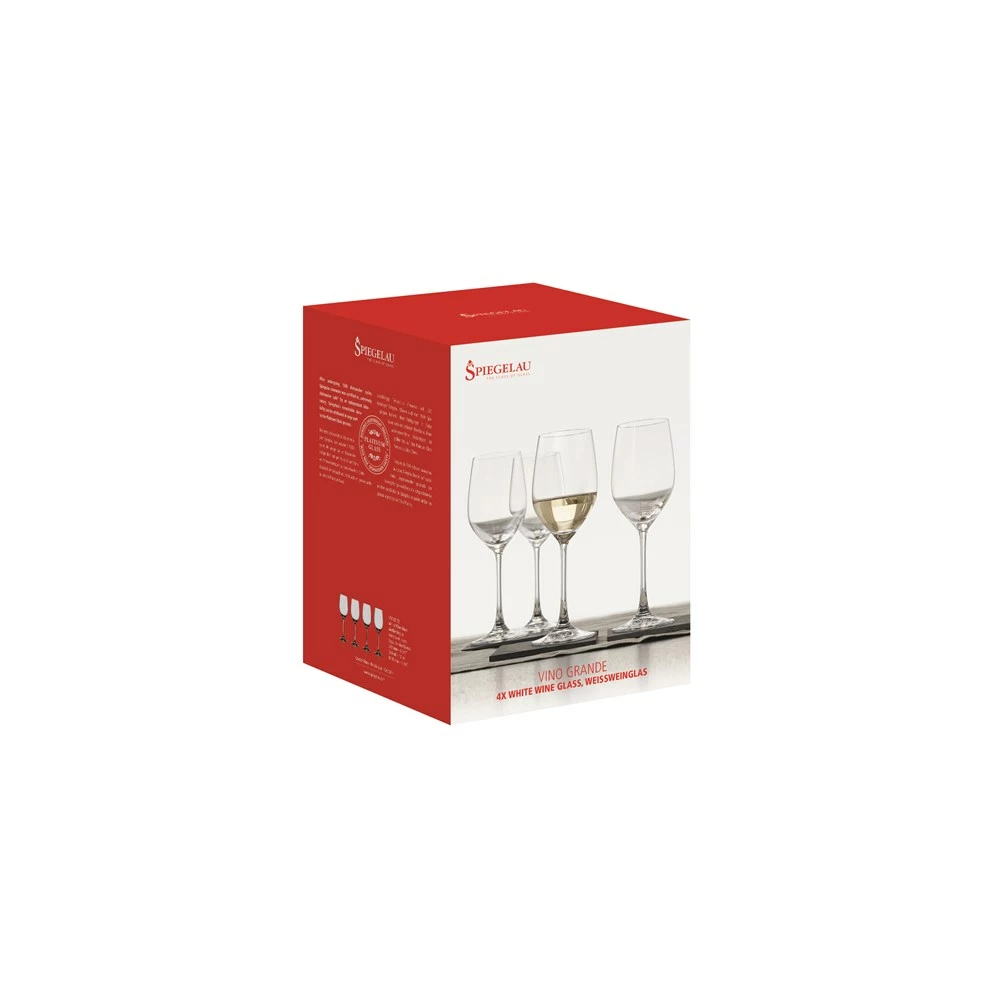 Spiegelau Vino Grande 4-Piece Crystal White Wine Glass Set 330ml - Image 3