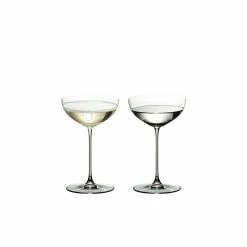 Riedel Veritas Set Of 2 Coupe/Cocktail Glasses